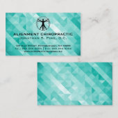 Geometrische standaard Chiropraktijk-Visitekaartje Visitekaartje (Voorkant / Achterkant)