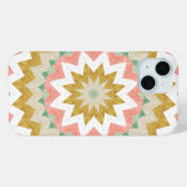 Geometrische Starburst Boho Mandala Patroon Case-Mate iPhone Case (Achterkant (horizontaal))