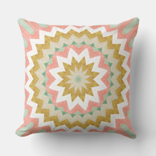 Geometrische Starburst Boho Mandala Patroon Kussen