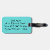  Geometrische Starbursts Bagagelabel (Achterkant horizontaal)