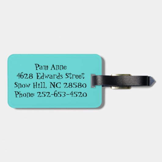  Geometrische Starbursts Bagagelabel (Achterkant horizontaal)