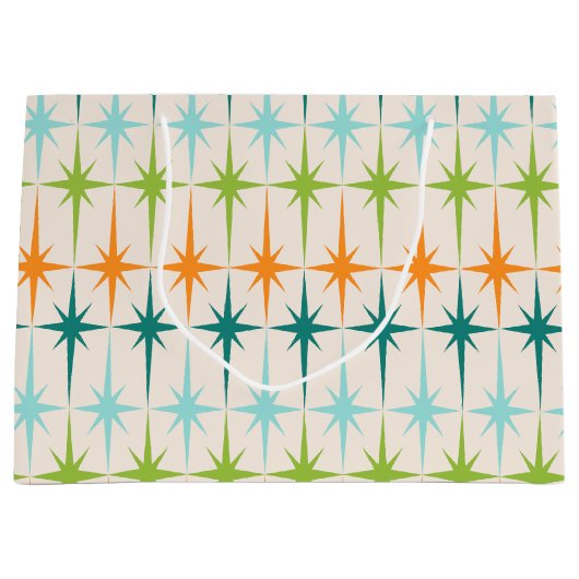  geometrische Starbursts Gift Bag Groot Cadeauzakje (Voorkant)