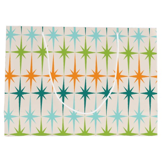  geometrische Starbursts Gift Bag Groot Cadeauzakje (Achterkant)