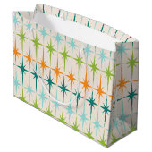  geometrische Starbursts Gift Bag Groot Cadeauzakje (Achterkant Gekanteld)