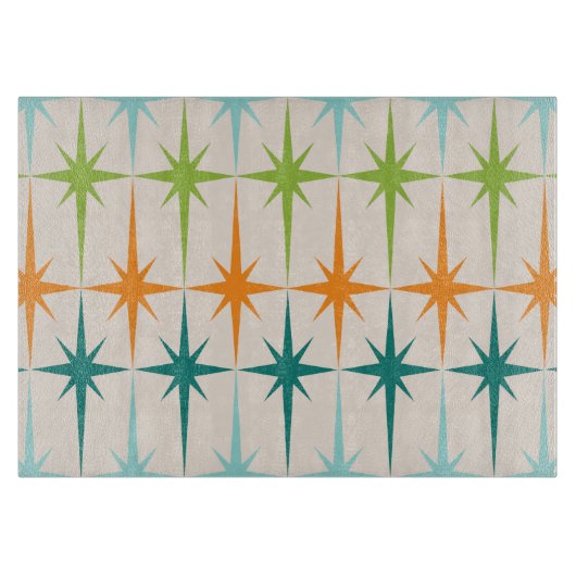 geometrische Starbursts glassnijplank Snijplank (Voorkant)