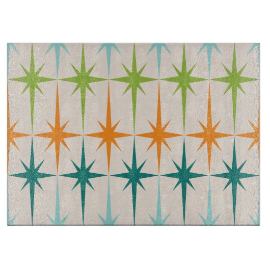  geometrische Starbursts glassnijplank Snijplank (Voorkant)