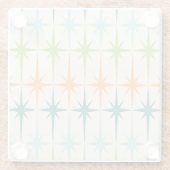 geometrische Starbursts Glazen Onderzetter (Achterkant)