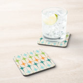 geometrische Starbursts, harde plastic Onderzette Bier Onderzetter (Rechterzijde)