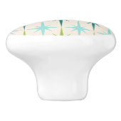  geometrische Starbursts keramische knop (Zijkant)