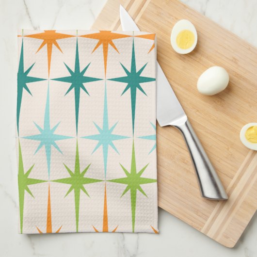  geometrische Starbursts keukenhanddoek (Quarter Fold)