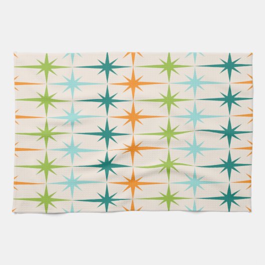  geometrische Starbursts keukenhanddoek (Horizontaal)