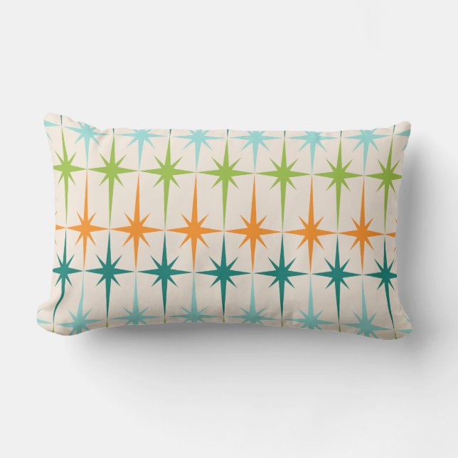  geometrische Starbursts Lumbar Pillow Kussen (Voorkant)