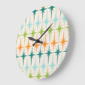  geometrische Starbursts ronde wandklok (Hoek)