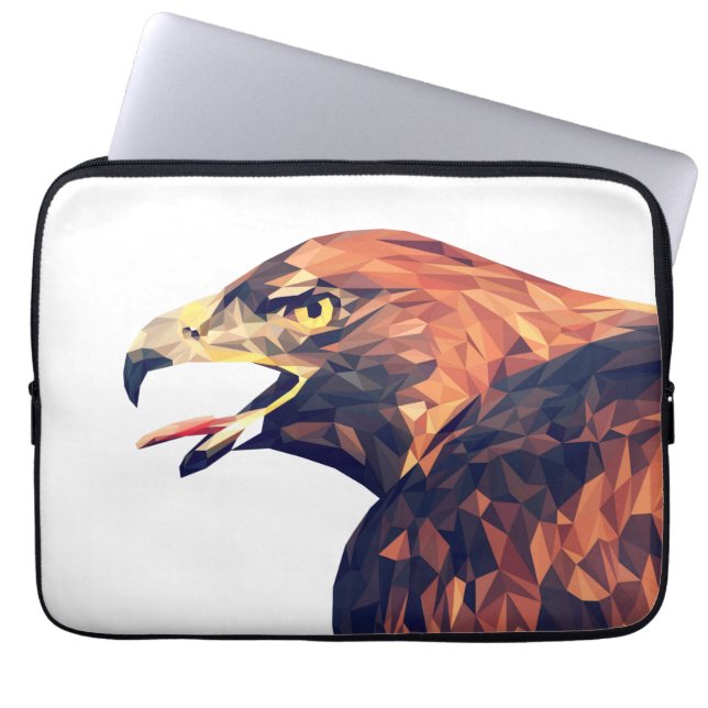Geometrische Steenarend Laptop Sleeve (Voorkant)
