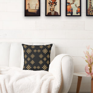 Geometrische ster-achtige bloemblad herhalen kussen