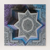 Geometrische Ster Mandala Gradiënt Puzzel (Horizontaal)