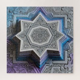 Geometrische Ster Mandala Gradiënt Puzzel