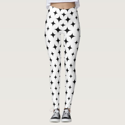 geometrische sterren leggings (Voorkant)