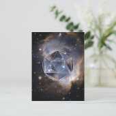 Geometrische sterrencluster briefkaart (Staand voorkant)