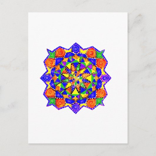 Geometrische stijl briefkaart (Voorkant)