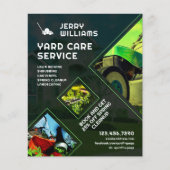 Geometrische stijl gazon maaien tuin zorg flyer (Voorkant)