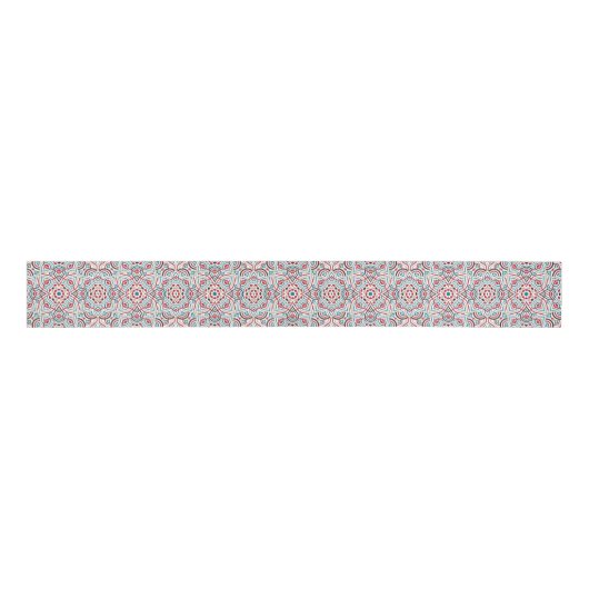 Geometrische stijl glitters koper metallic bruilof grosgrain lint (Voorkant)