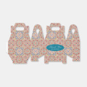 Geometrische stijl sprankelt koper Metallic bruilo Bedankdoosjes (Uitgevouwen)