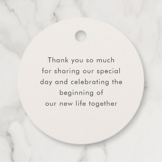 Geometrische stijl sprankelt koper Metallic bruilo Bedankjes Labels (Achterkant)