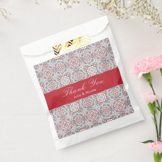 Geometrische stijl sprankelt koper Metallic bruilo Bedankzakje (Gezegeld)