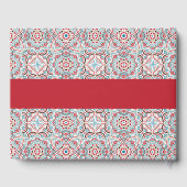 Geometrische stijl sprankelt koper Metallic bruilo Gastenboek (Achterkant)