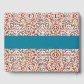 Geometrische stijl sprankelt koper Metallic bruilo Gastenboek (Achterkant)