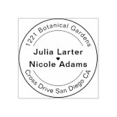 Geometrische stijl sprankelt koper Metallic bruilo Rubberstempel (Afrduk)