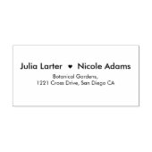 Geometrische stijl sprankelt koper Metallic bruilo Zelfinktende Stempel (Design)