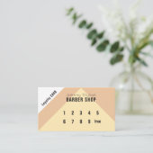 Geometrische stijlloyaliteitskaart klantenkaartje (Staand voorkant)