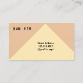 Geometrische stijlloyaliteitskaart klantenkaartje (Achterkant)