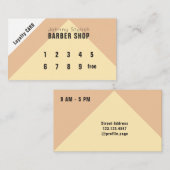 Geometrische stijlloyaliteitskaart klantenkaartje (Voorkant / Achterkant)