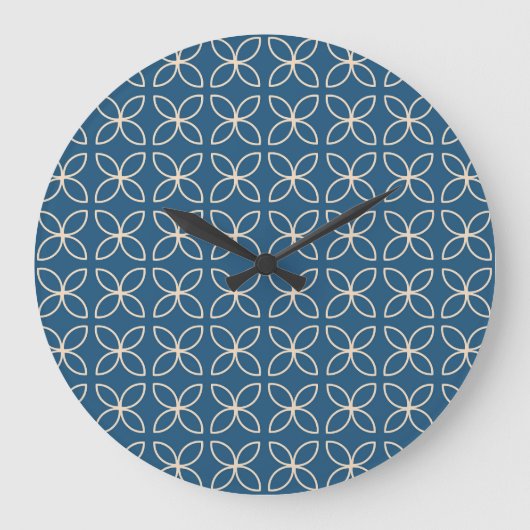 Geometrische, stijlvolle achtergrond. grote klok (Voorkant)