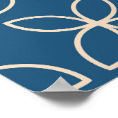 Geometrische, stijlvolle  achtergrond. poster (Hoek)