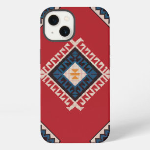 Geometrische stijlvolle klassieke trendy kleurrijk iPhone 13 hoesje