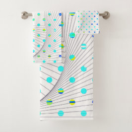Geometrische stip van Polka Bad Handdoek