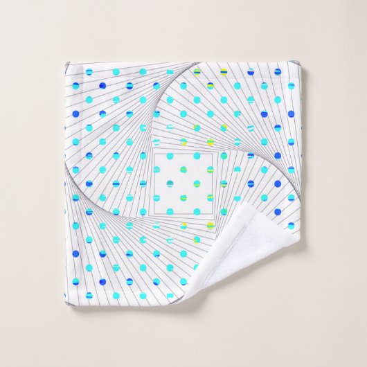 Geometrische stip van Polka Bad Handdoek (Wasdoekje)