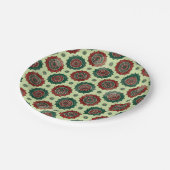  Geometrische Stippen Boho Mandala Papieren Bordje (Gekanteld)