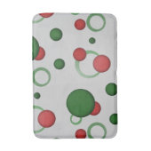 Geometrische Stippen Circles Retro Patroon op elke Badmat (Voorkant Verticaal)