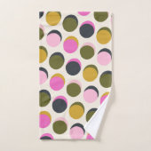Geometrische Stippen van kleurrijke retro Patroonr Bad Handdoek (Handdoek)