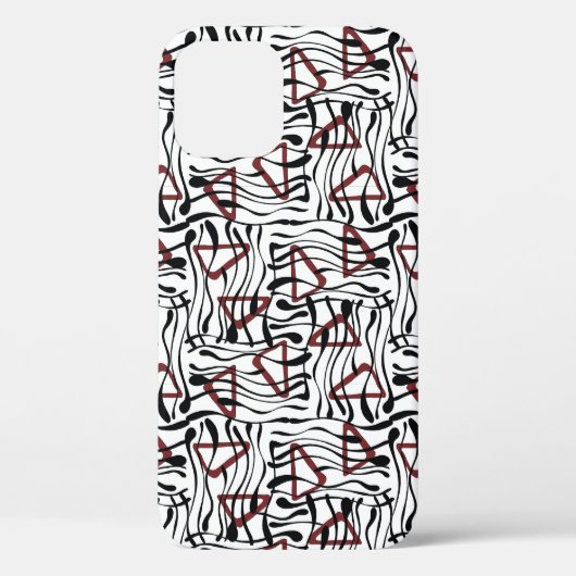 Geometrische stof: artistiek patroonontwerp. Case-Mate iPhone case (Achterkant)