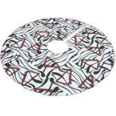 Geometrische stof: artistiek patroonontwerp. kerstboom rok (Gekanteld)