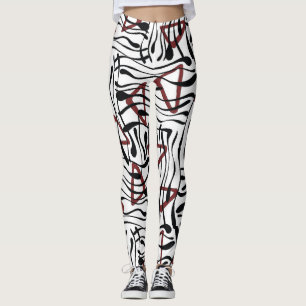 Geometrische stof: artistiek patroonontwerp. leggings