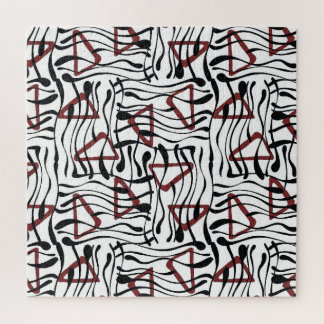 Geometrische stof: artistiek patroonontwerp. legpuzzel