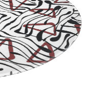 Geometrische stof: artistiek patroonontwerp. snijplank (Hoek)