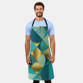 geometrische stof, naadloze patchwork. schort (Gedragen)